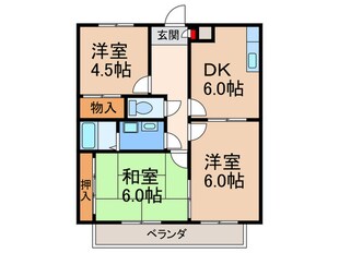 男山ﾘﾊﾞ-ｻｲﾄﾞﾊｲﾂの物件間取画像